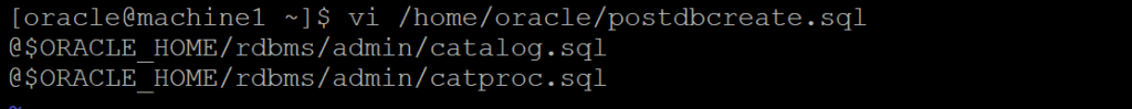How to create Oracle database manually: