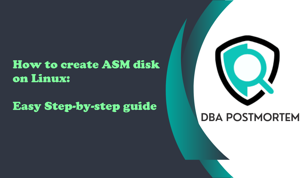 create ASM disk on Linux
