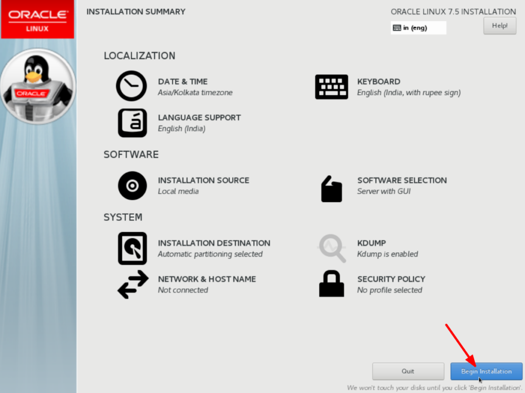 Oracle Linux 7 installation on Virtualbox: step-by-step