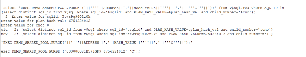 How to Flush bad SQL Plan from Shared Pool in Oracle RAC :