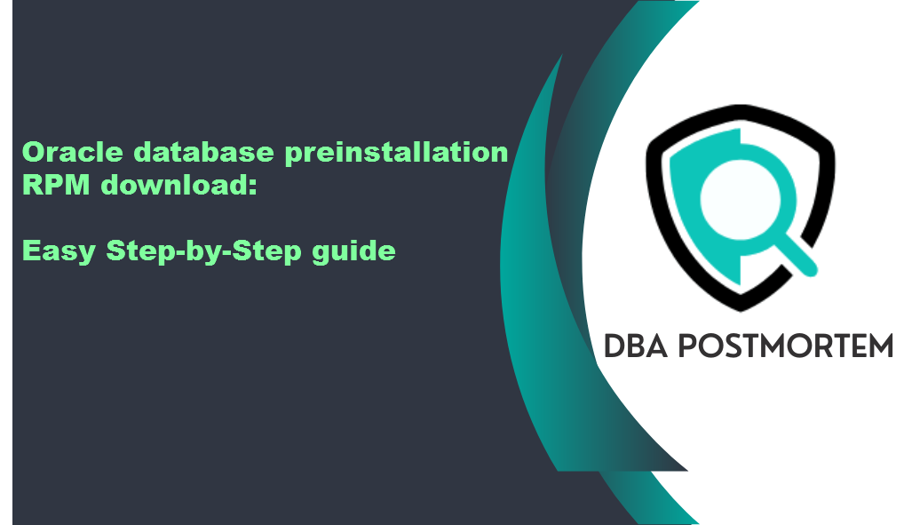 Oracle database preinstallation RPM 19c download