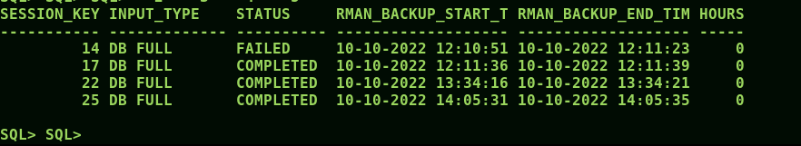 How to check Rman backup status in Oracle :