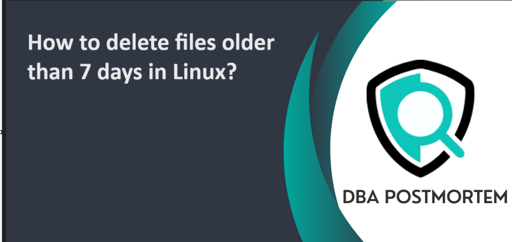 delete files older than 7 days in Linux 
