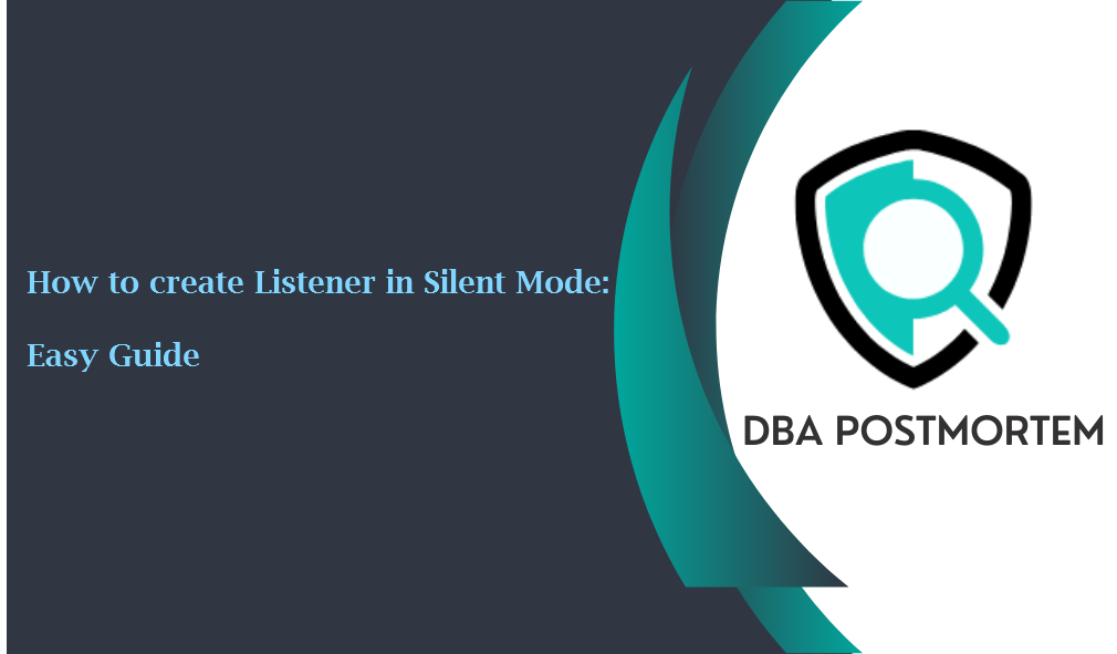 create Listener in Silent Mode