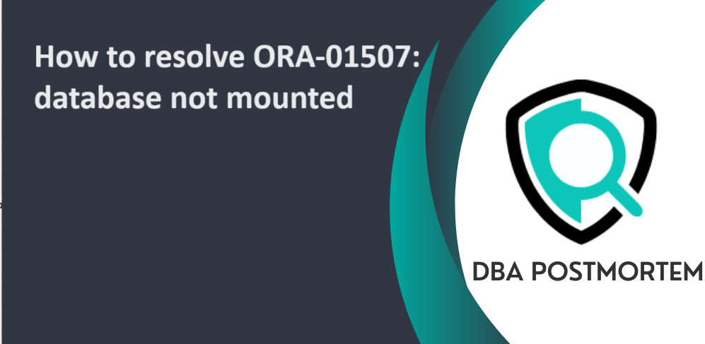 ORA-01507