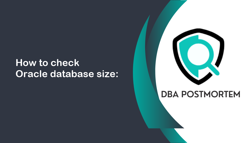 Oracle database size